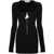 THE ATTICO The Attico Half-Zip Mini Dress Black