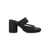 MM6 Maison Margiela Mm6 Maison Margiela Logo Elastic Ballet Mules Black