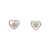 Tory Burch Kira heart studs Gold