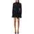 THE ATTICO Polo mini dress draped skirt Black