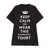 Balenciaga Balenciaga Keep Calm Cotton T-Shirt Black