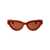 Bottega Veneta Bottega Veneta Sunglasses 004 ORANGE ORANGE BROWN