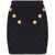 Balmain Balmain Buttoned Knitted Mini Skirt Black