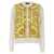 Dolce & Gabbana Dolce & Gabbana Maiolica Print Silk Cardigan YELLOW