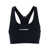 Jil Sander Black Sports Bra With Logo Lettering On The Front In Tech Fabric Stretch Woman Black