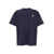 JW Anderson Blue Crewneck T-Shirt With Logo Embroidery On The Front In Cotton Man BLUE