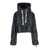 KhrisJoy 'Khris' Black Cropped Down Jacket With Logo Detail In Tech Fabric Woman Black