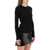 COURRÈGES 'Ribbed Stretch Knit Pullover Sweater BLACK