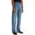 Moschino Straight Jeans With Adjustable Waistband BLUE