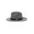 TWINSET Grey Hat With Logo Plate In Wool Woman GREY