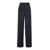 PLAIN Blue Tailored Pants In Satin Woman BLUE