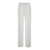 Alberta Ferretti White Pants With High Waist And Belt Loops In Silk Blend Woman WHITE