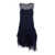 Alberta Ferretti Blue Dress With Thin Straps And Ruffles In Silk Woman BLUE