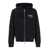 DSQUARED2 Black Sweatshirt With Hood And Zip And Logo Detail On The Front In Cotton  Man Black