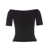 Alexander McQueen Alexander McQueen Off-Shoulder Top Black