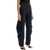 ROTATE Birger Christensen Animal Print Barrel Jeans BLACK - WASHED