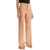 THE ANDAMANE Flared Satin Trousers BLUSH