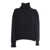 Fabiana Filippi TURTLE NECK SWEATER WITH SEQUIN COLLAR Black  