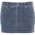 Alexander Wang Miniskirt In Denim Trompe-L'oeil BLUE