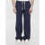 Palm Angels Logo Pants BLUE