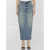 R13 Devon Side Slit Skirt BLUE