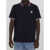 Moncler Piqué Cotton Polo Shirt BLUE