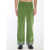 Valentino Garavani Velvet Trousers With Jacquard Hems GREEN