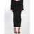 Alexander Wang Ruched Long Skirt BLACK