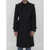 Burberry Long Trench Coat In Silk Blend BLACK