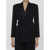 Saint Laurent Tuxedo Jacket In Grain De Poudre BLACK