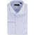 CORNELIANI Twill Cotton Shirt With Standard Collar Light Blue