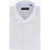 CORNELIANI Pin Check Patterned Linen Blend Shirt White