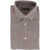 CORNELIANI Standard Collar Linen Blend Shirt Brown