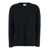 Allude Black Crewneck Sweater With Dropped Shoulders In Cashmere Woman Black