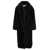 STAND STUDIO 'Maria' Black Coat With Classic Lapels In Faux-Fur Woman Black