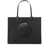 Tory Burch 'Ella' Black Shopper With Embossed Logo On The Front In Eco-Leather Woman Black