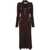 Self-Portrait Self-Portrait Ribbed Midi Dress BROWN