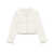 Self-Portrait Self-Portrait Bouclé Jacket With Fake Pearls WHITE