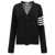 Thom Browne Thom Browne "4 Bar" Cardigan Black