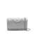 Tory Burch Tory Burch Fleming Leather Wallet On Chain GREY