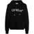 Off-White Off-White Bookish Logo Cotton Hoodie Black