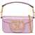 Valentino Garavani Small Locã² Shoulder Bag OLD ROSE/VIOLET