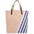 Marni Tribeca Tote Bag BLUE CHINA/WHITE/WINTER WHEAT