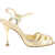 Manolo Blahnik Makanak Nappa Sandal GOLD