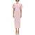 ROTATE Birger Christensen Lace Midi Dress PINK