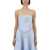 ROTATE Birger Christensen Flower Tops BABY BLUE