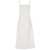 Tory Burch Midi White Dress With Embroidery In Cotton Woman WHITE