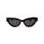 Bottega Veneta Bottega Veneta Sunglasses 001 BLACK BLACK GREY