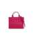 Marc Jacobs 'The Medium Tote Bag' Fuchsia Shoulder Bag With Logo Lettering In Leather Woman PURPLE