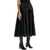 Maison Margiela Midi Taffeta Skirt BLACK